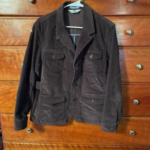Women's LL Bean Brown Corduroy Coat